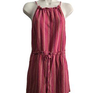 NWT BCBGeneration Striped Paperbag Waist Romper Small